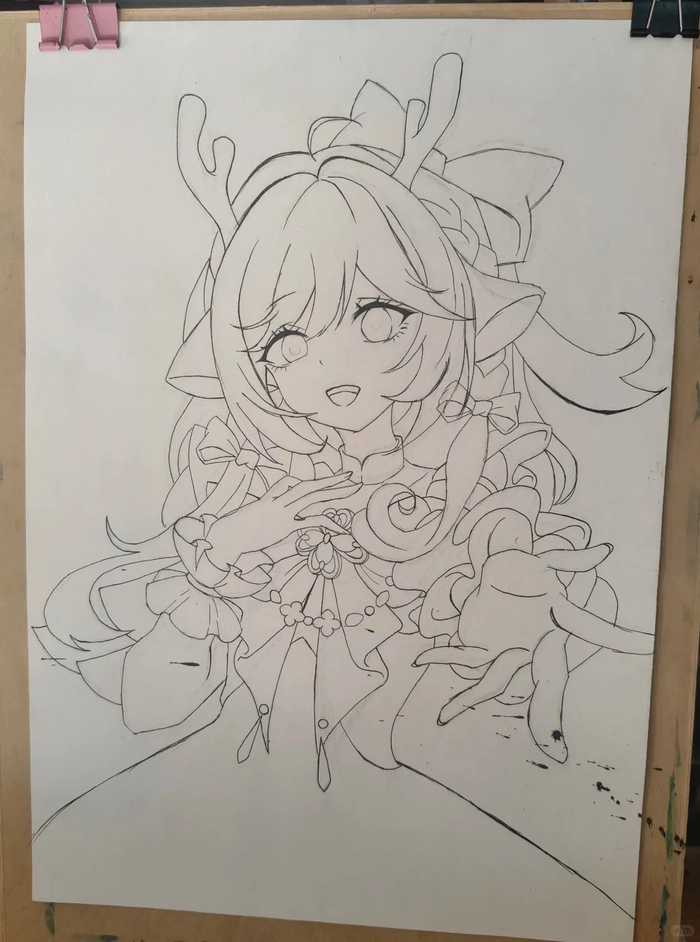 Phác thảo công chúa trên giấy vẽ khổ lớn dựng đứng đẹp