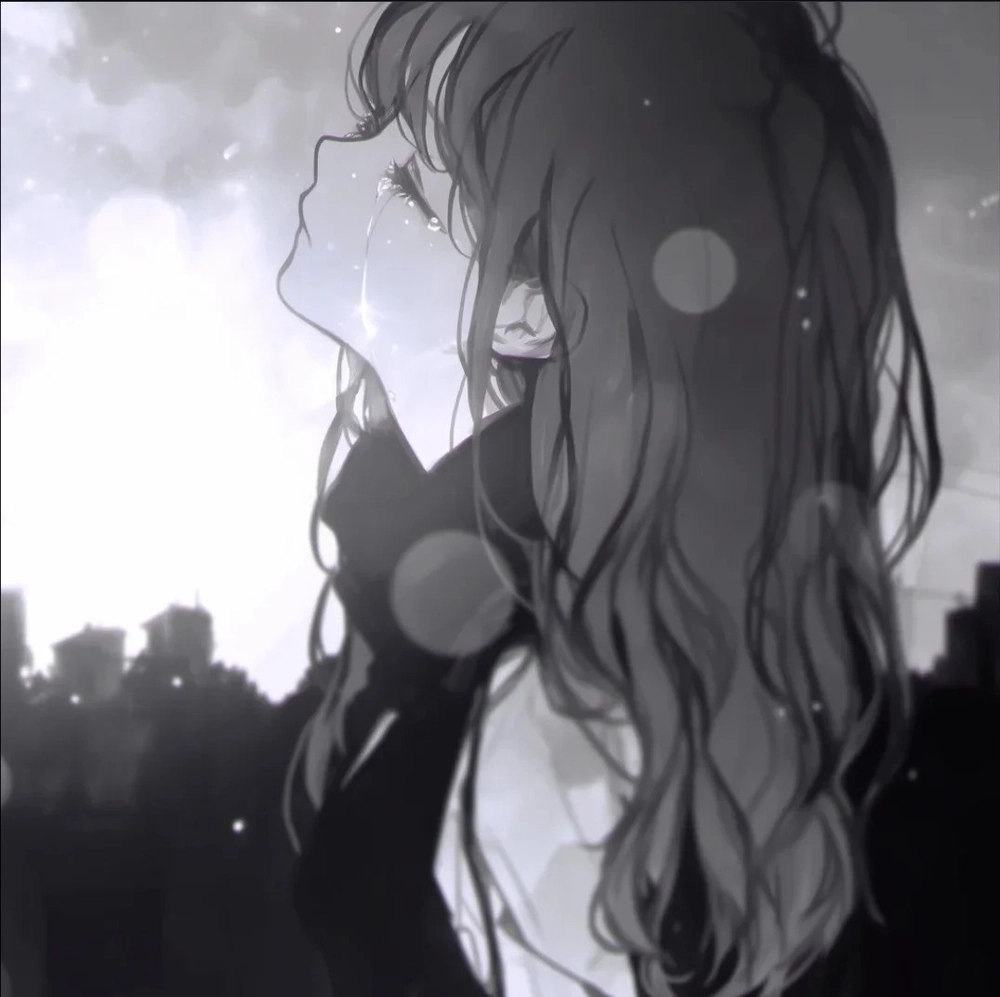 ảnh anime màu xám lạnh