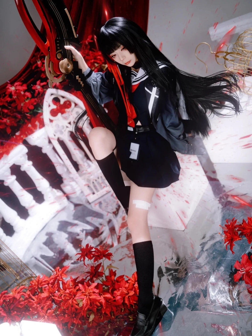 ảnh chisa wuthering waves cosplay chất lượng cao