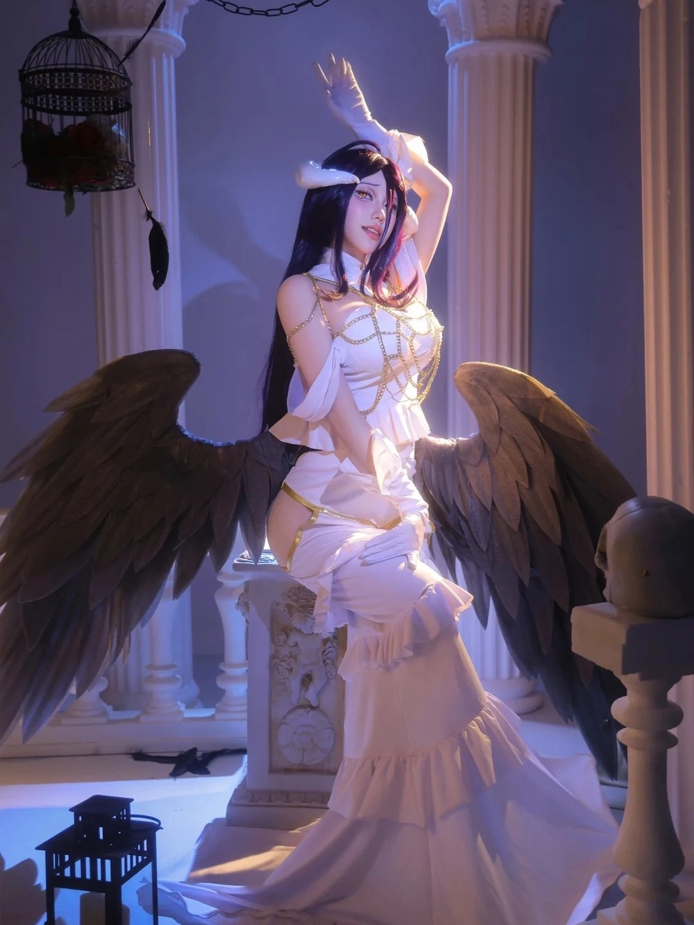 ảnh cosplay albedo lookbook cosplay