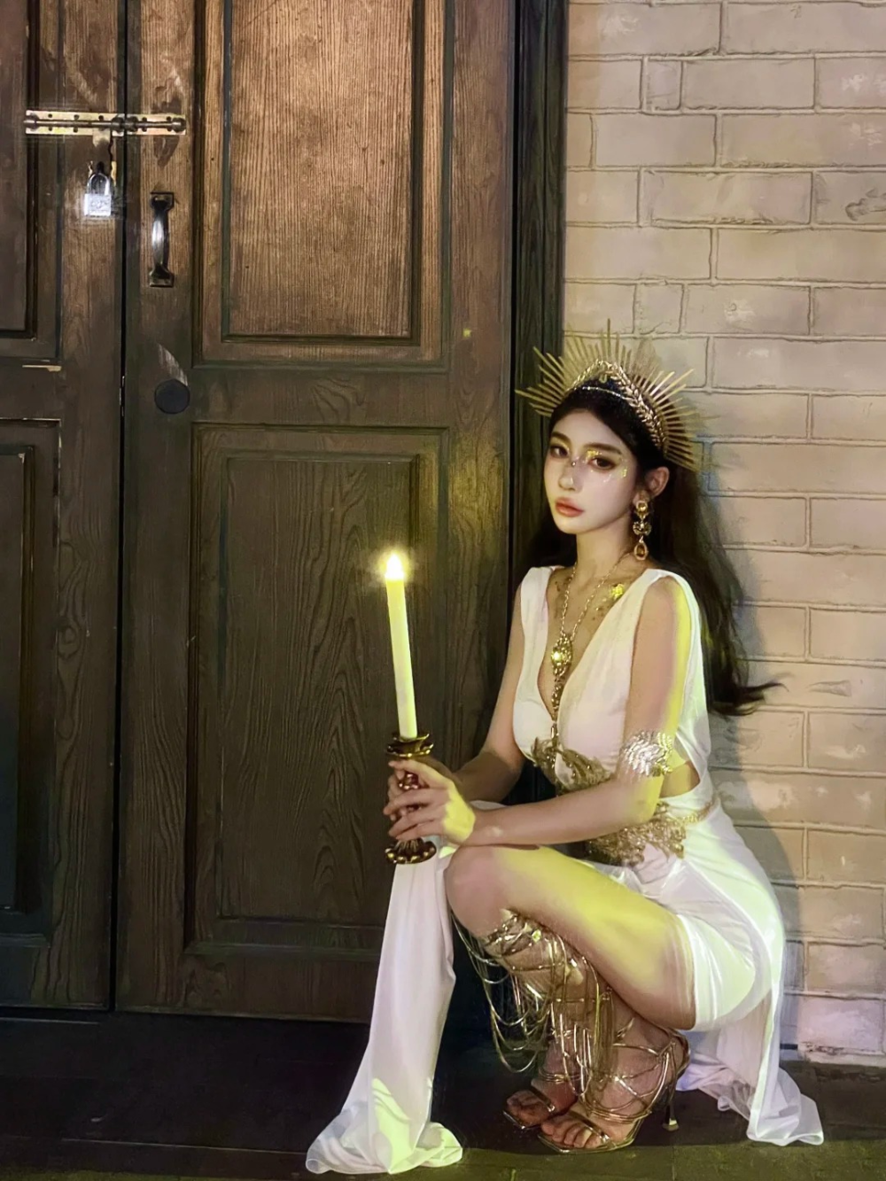 ảnh cosplay aphrodite phong cách cổ trang