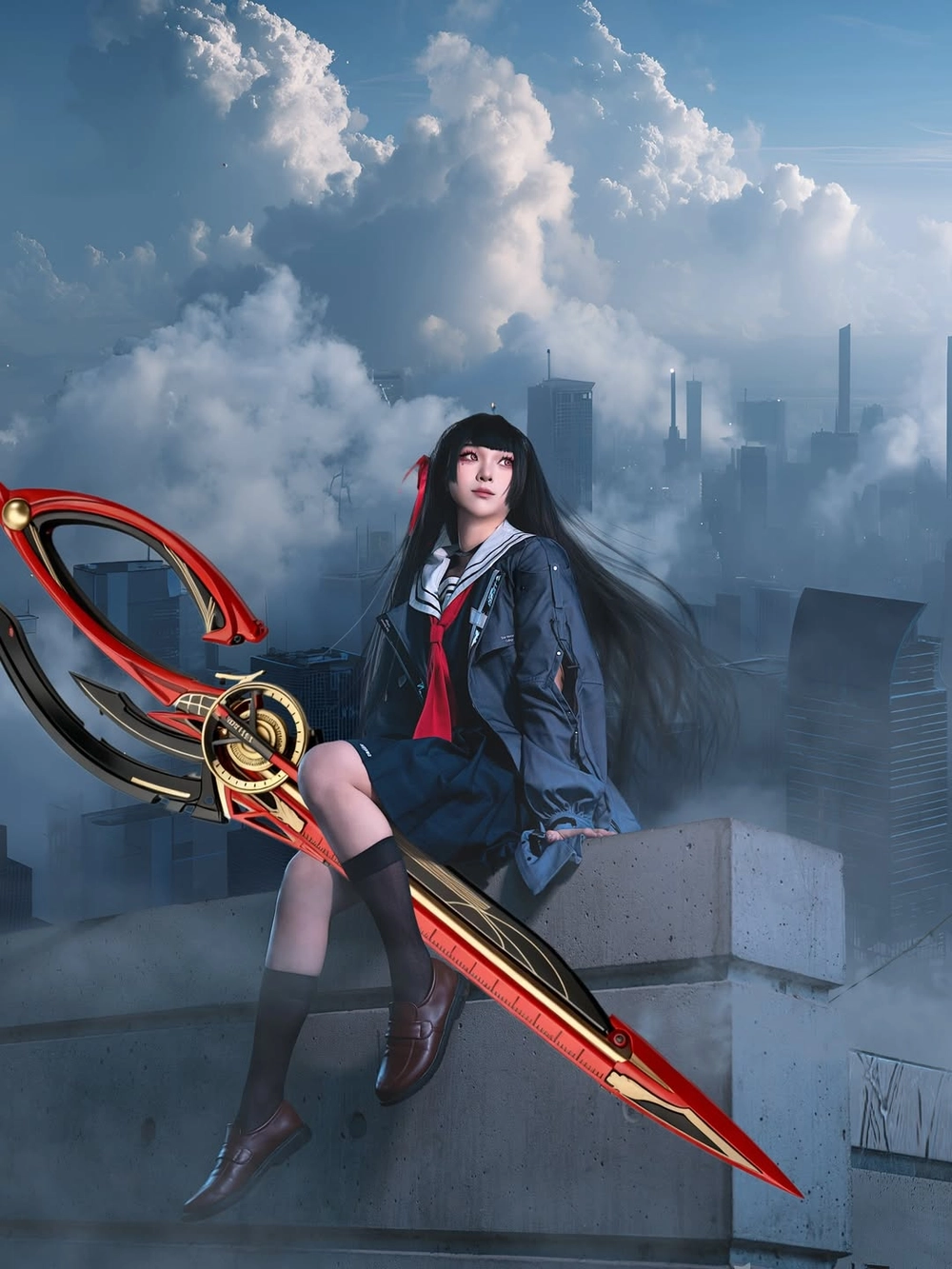 ảnh cosplay chisa wuthering waves cosplay