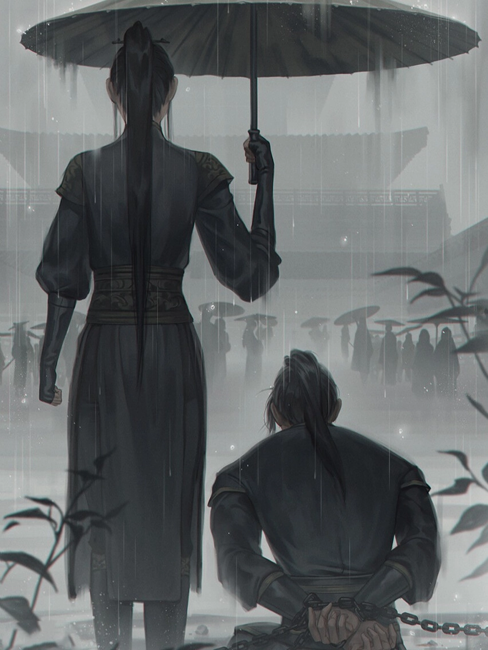 ảnh nền xám anime