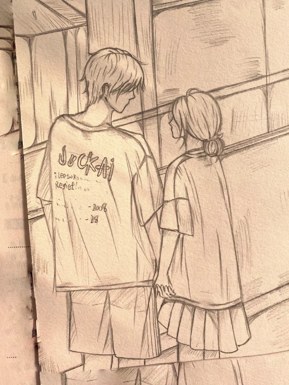 ảnh vẽ anime cặp đôi dễ thương