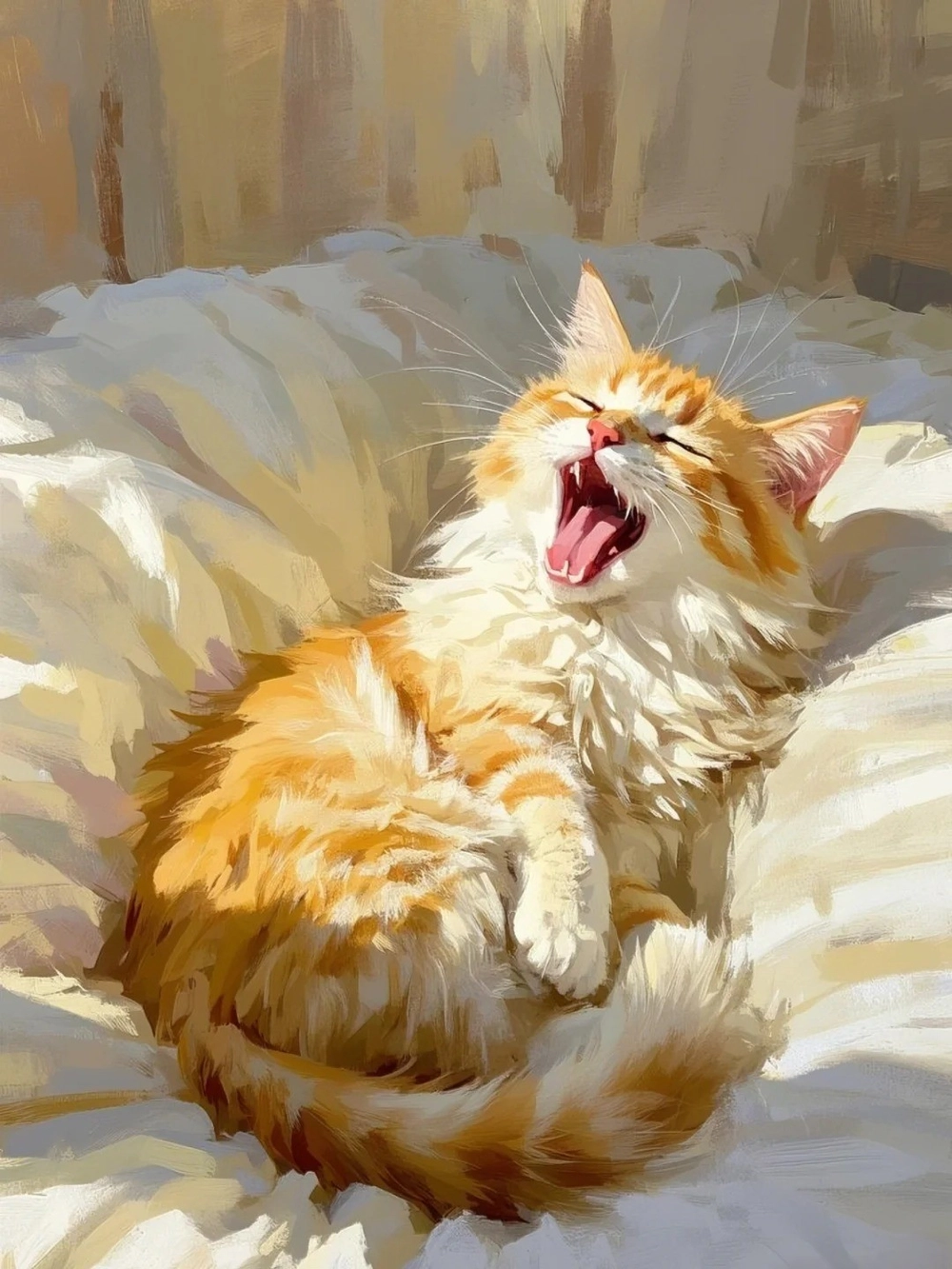 ảnh vẽ anime mèo chibi dễ thương