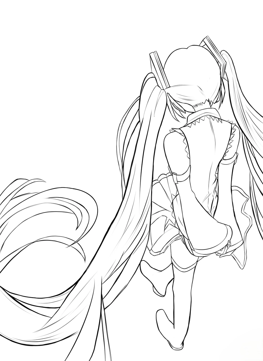 ảnh vẽ anime miku chất lượng cao