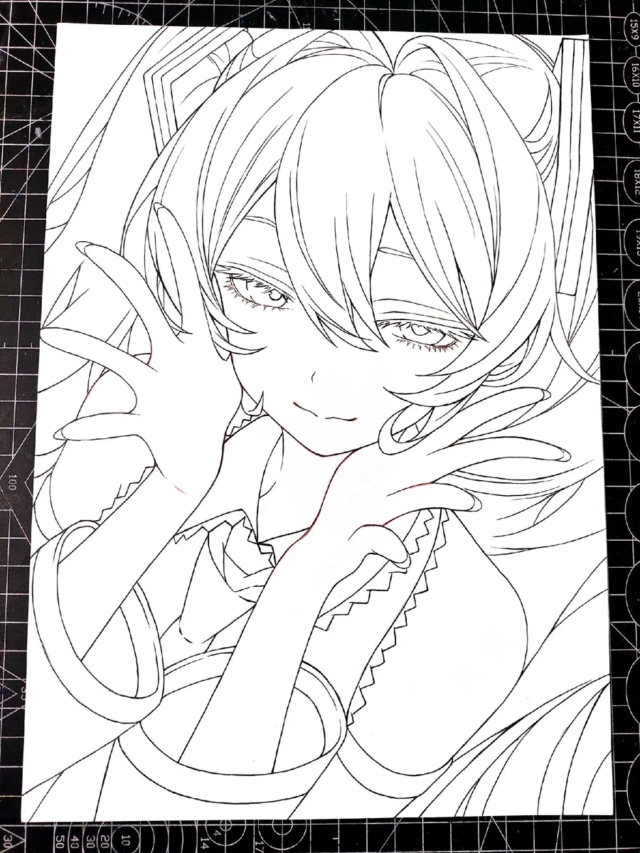 ảnh vẽ anime miku nghệ thuật