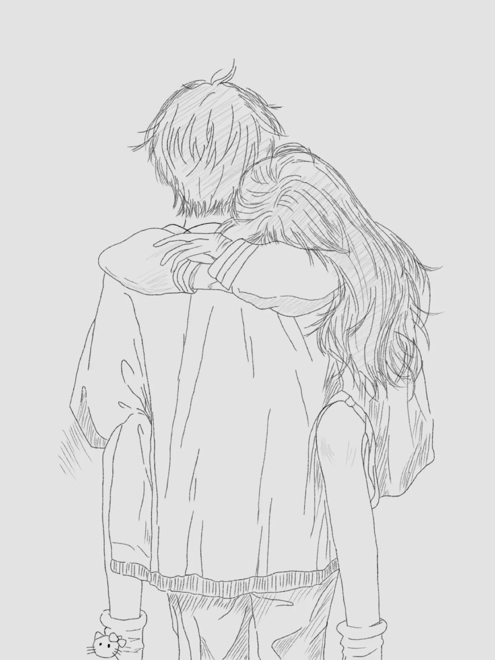 ảnh vẽ cặp đôi anime chibi