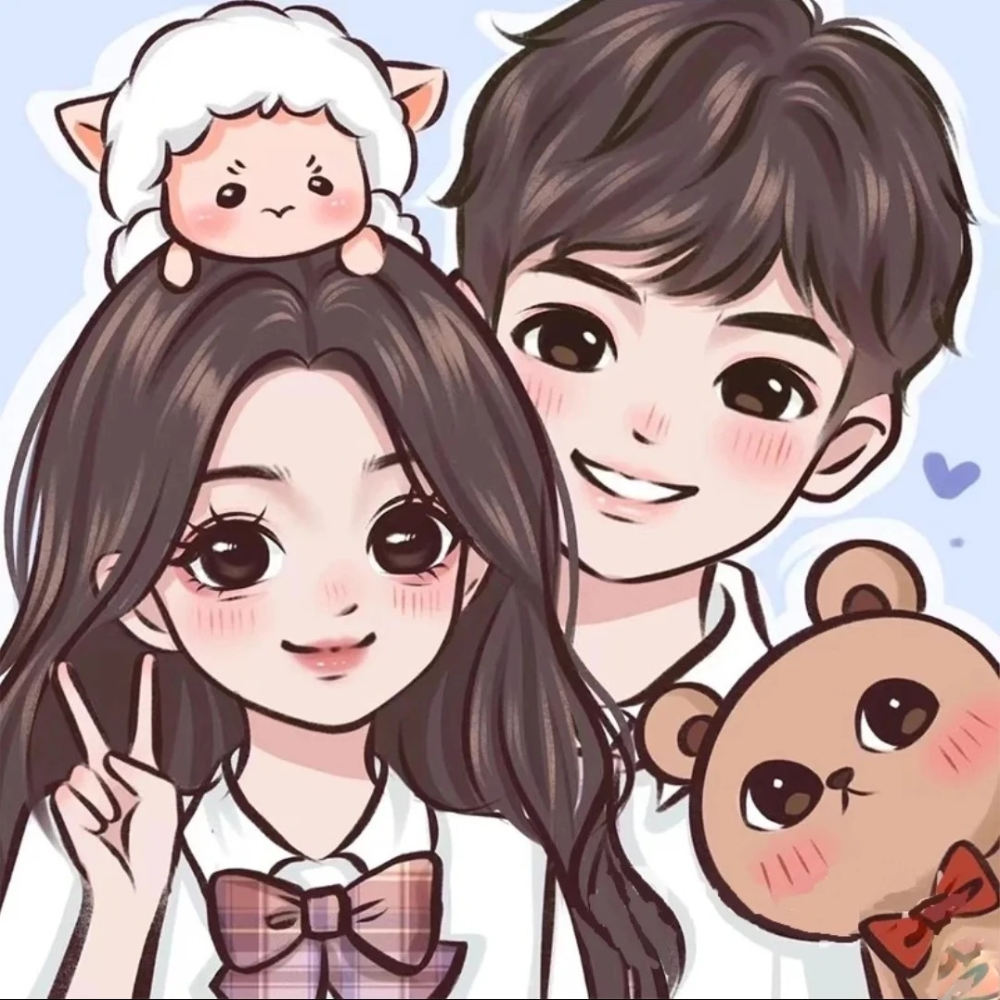 ảnh vẽ cặp đôi anime đẹp mắt