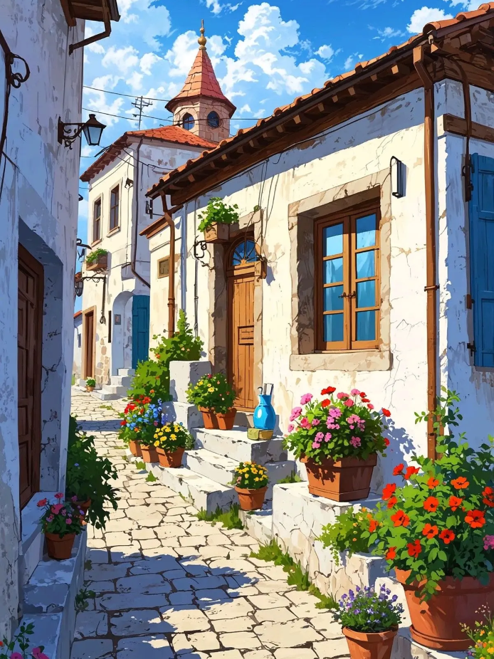 ảnh vẽ tranh anime phong cảnh đẹp