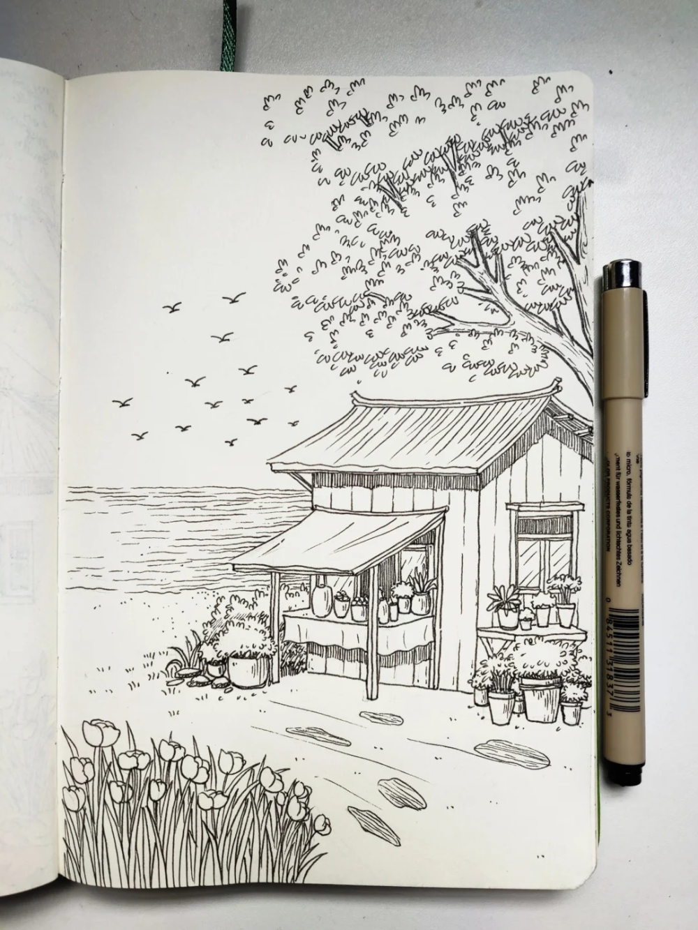 ảnh vẽ tranh anime phong cảnh nhật bản