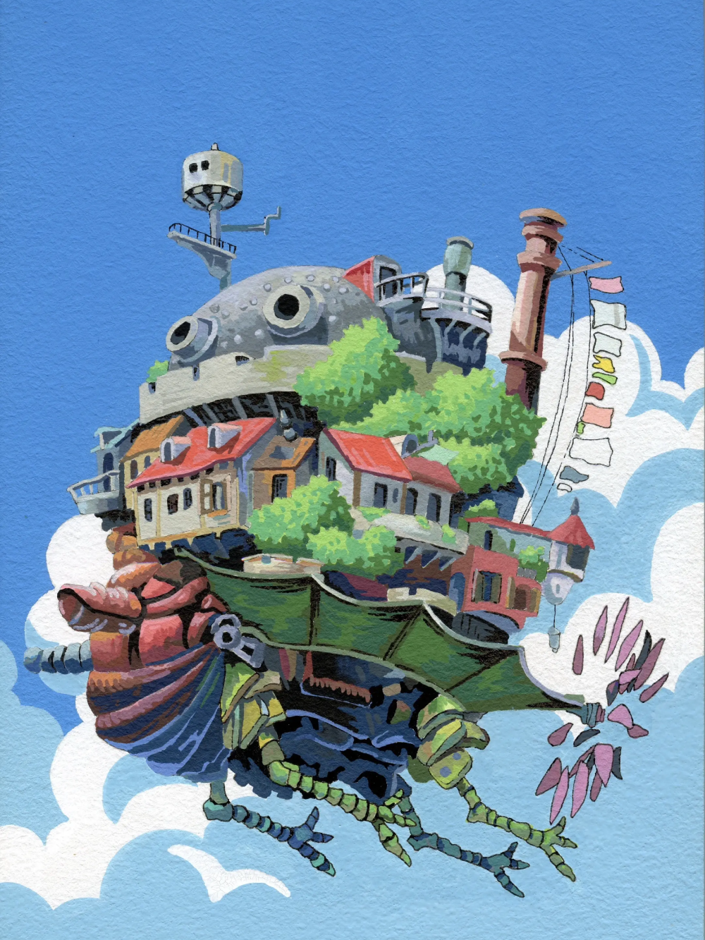 ảnh vẽ tranh phong cảnh anime nghệ thuật