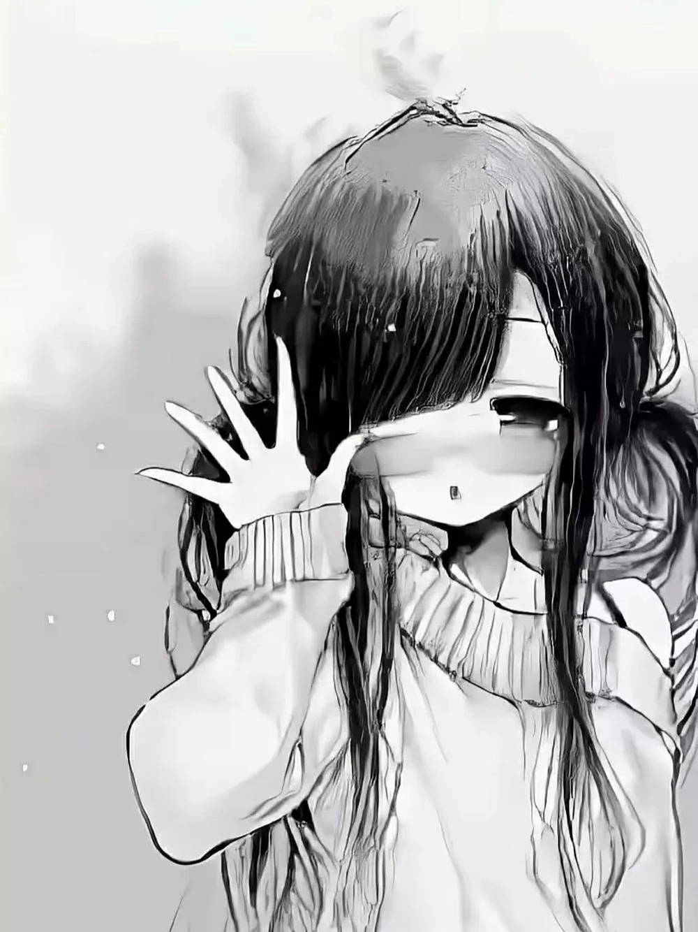 ảnh xám anime cô đơn