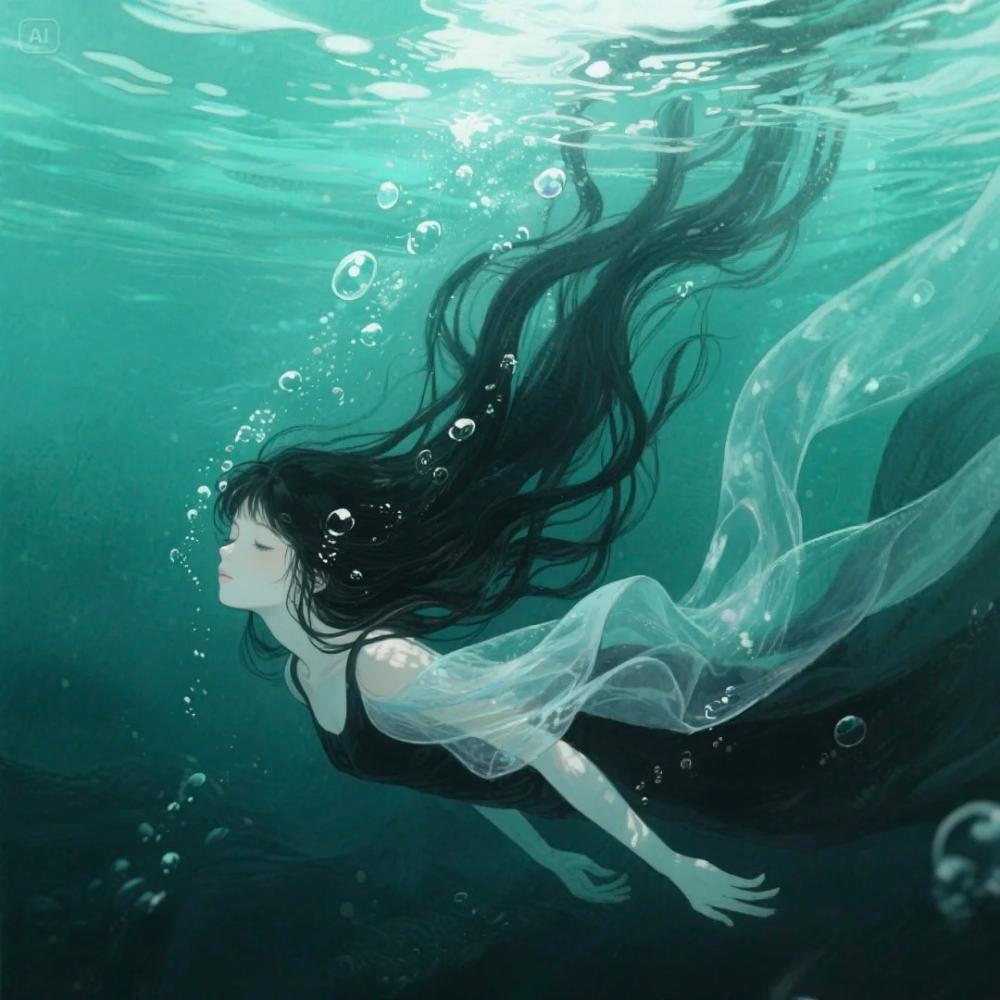 anime rơi xuống nước nghệ thuật