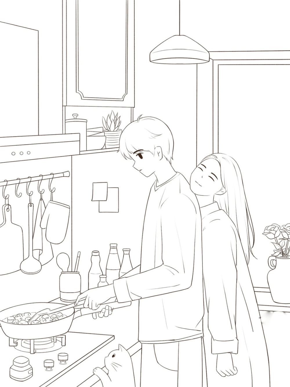 cách vẽ anime cặp đôi cute chibi