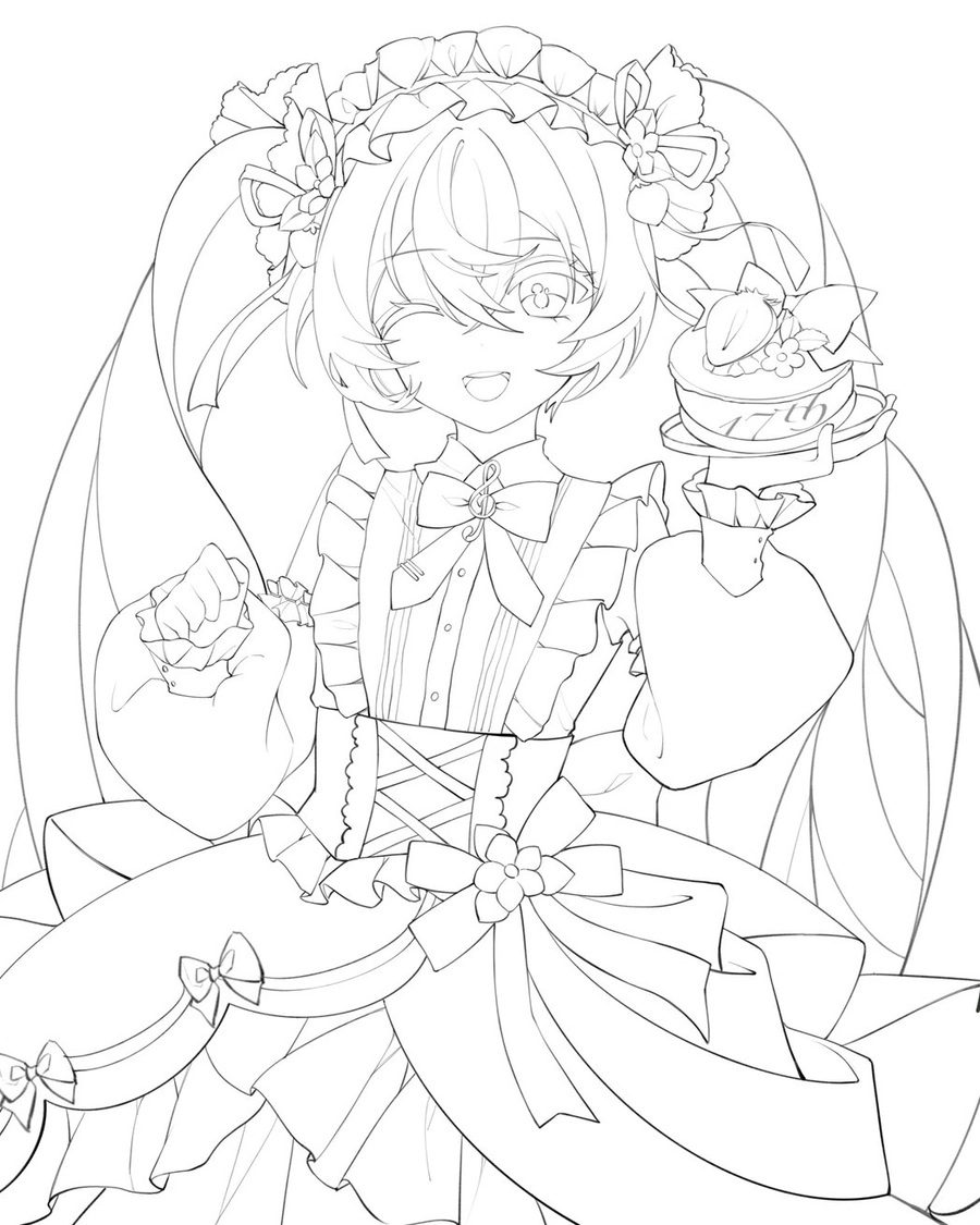 cách vẽ anime miku chuẩn tỉ lệ