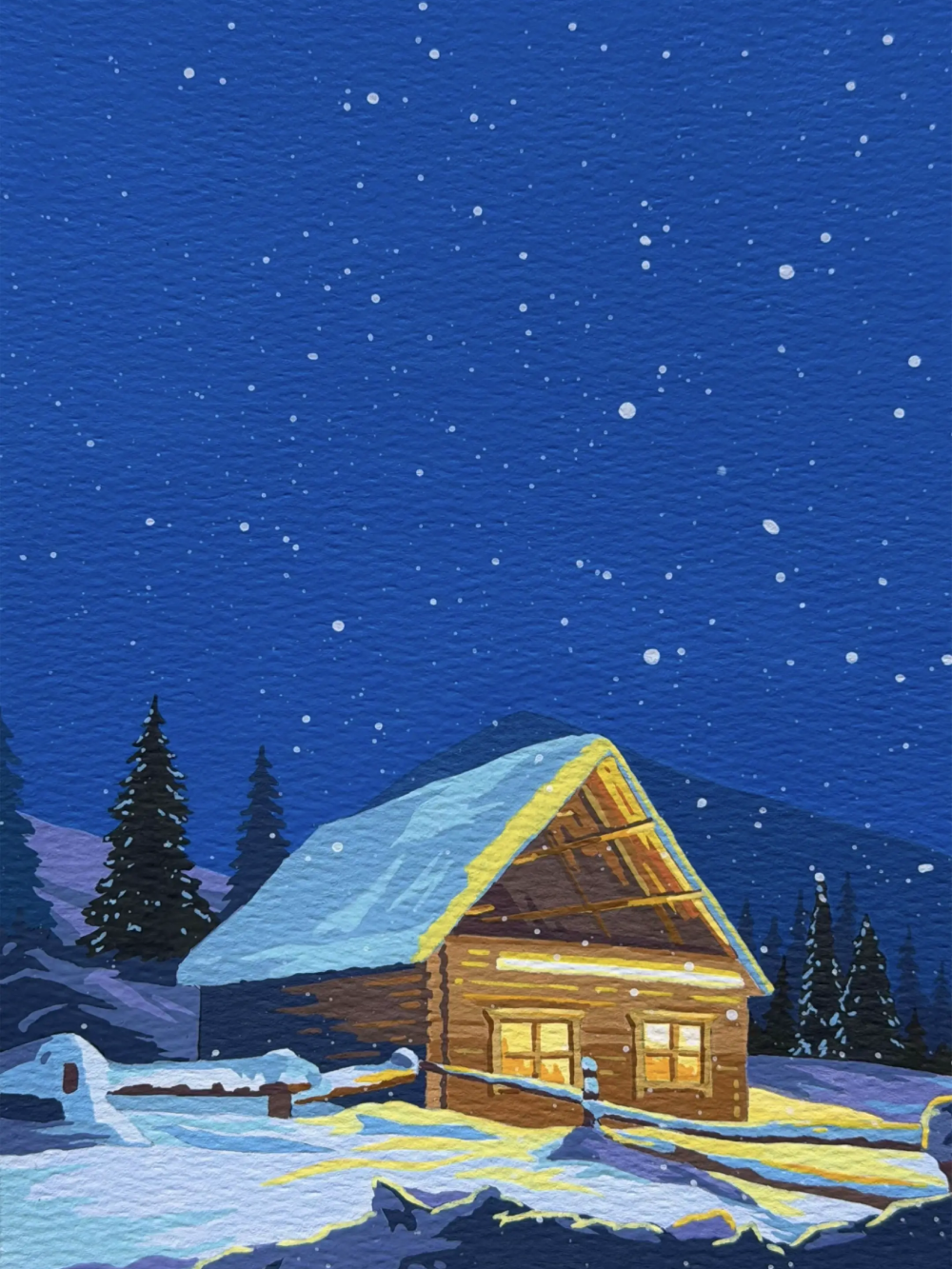 cách vẽ tranh phong cảnh anime từng bước