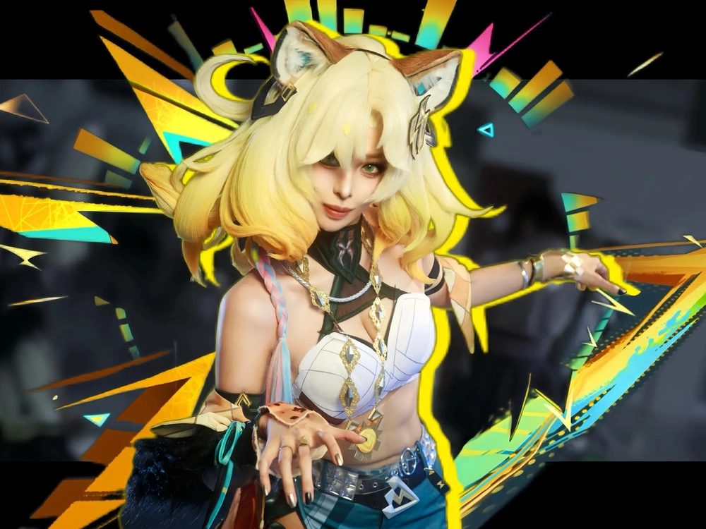 genshin impact xilonen cosplay nghệ thuật