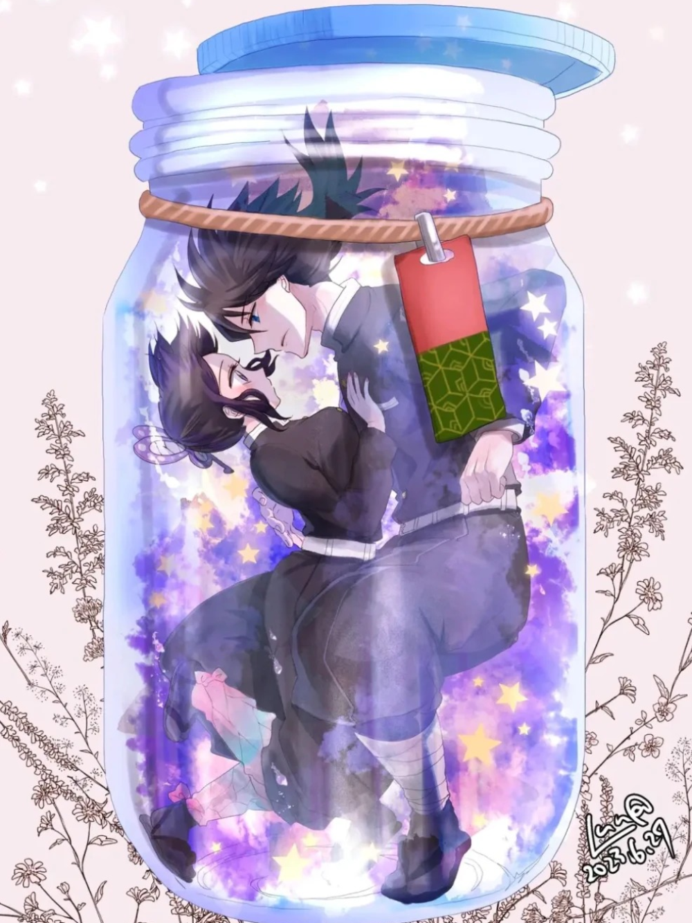 hình ảnh anime trong lọ thủy tinh hiếm