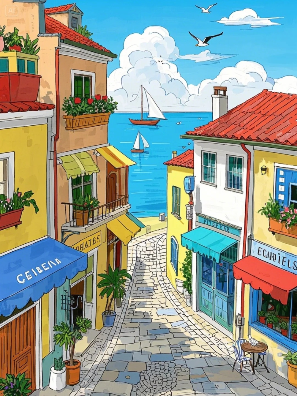 hình tranh phong cảnh anime dễ vẽ bằng bút chì