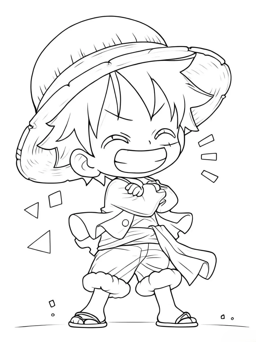 hình vẽ anime luffy phiên bản mới