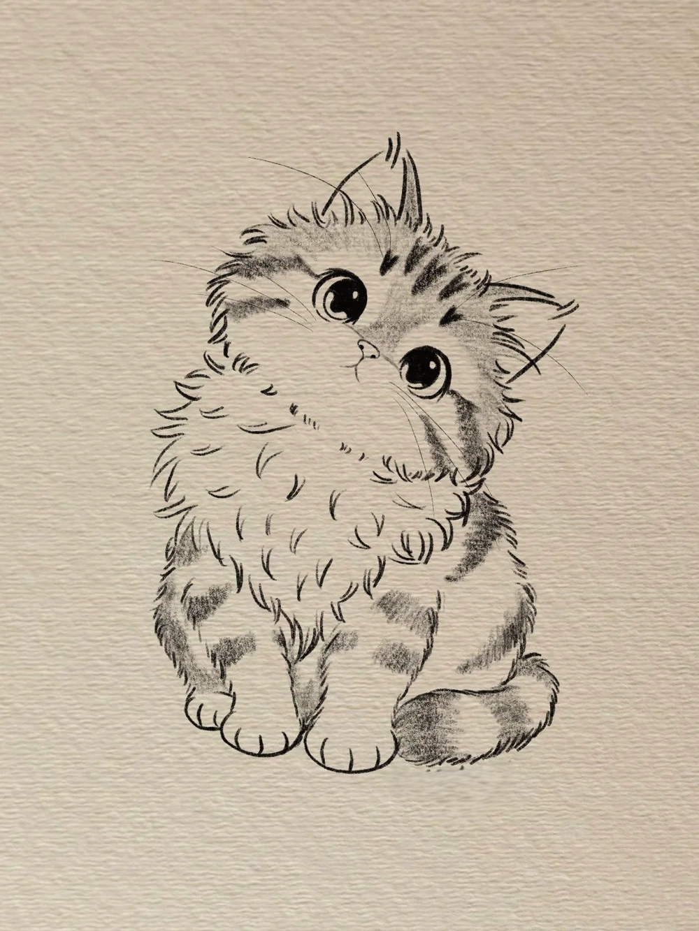 hình vẽ con mèo anime đáng yêu