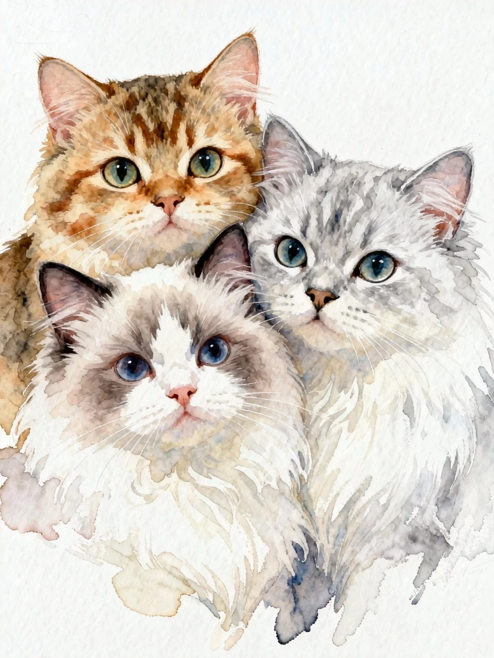 hình vẽ con mèo anime dễ thương