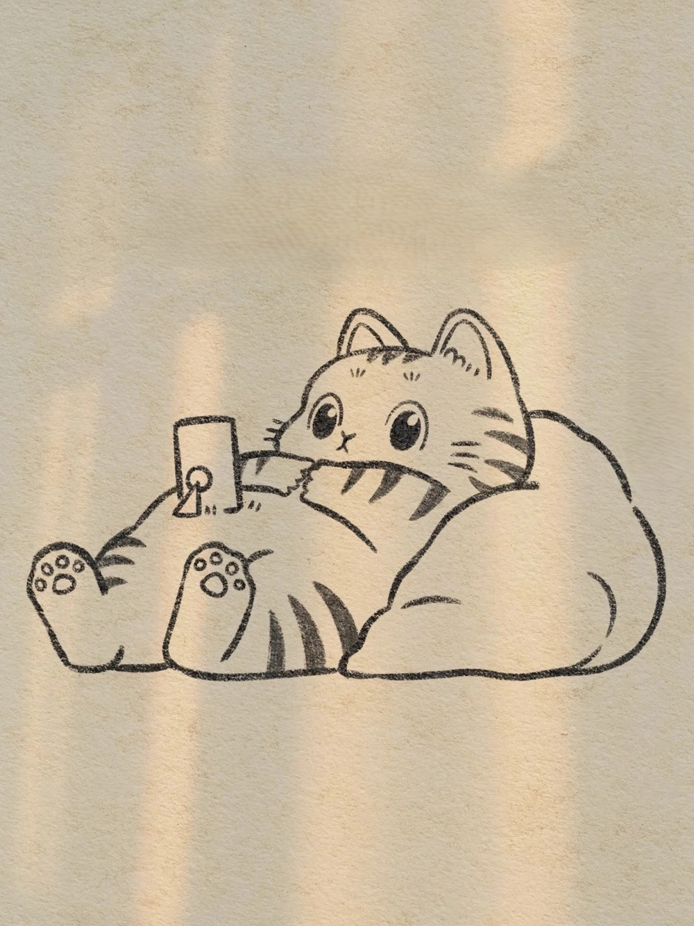 hình vẽ con mèo anime ngộ nghĩnh