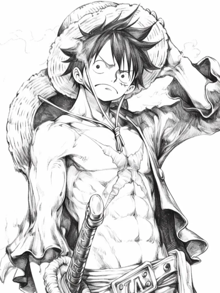 hình vẽ luffy anime fan yêu thích