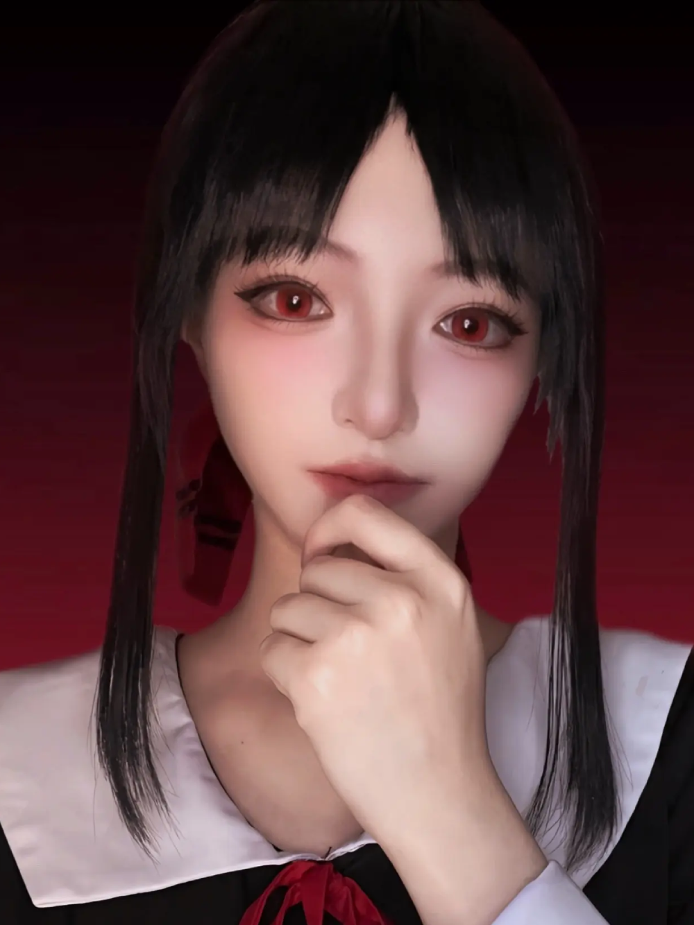 kaguya cosplay tạo dáng xinh