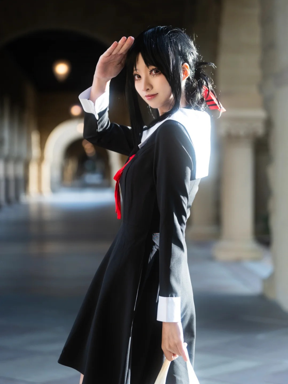 kaguya cosplay trang phục học sinh