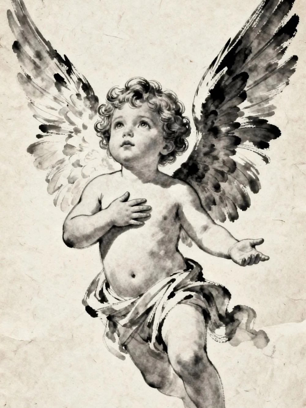 tranh fanart vẽ thiên thần anime mới nhất