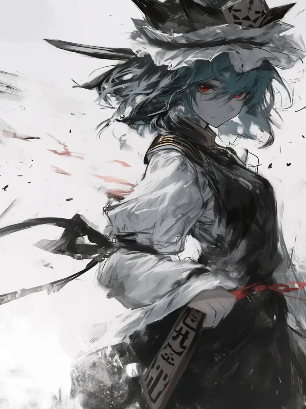 tranh vẽ anime cổ trang phong cách truyền thống