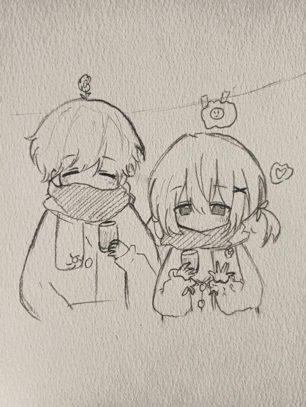 vẽ anime cặp đôi dễ thương phong cách nhật
