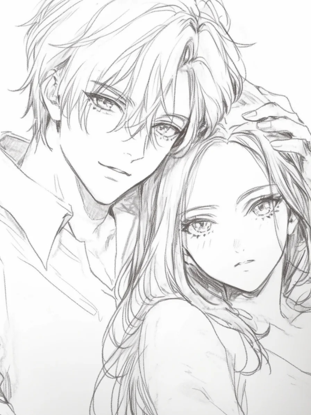 vẽ anime cặp đôi dễ vẽ tại nhà