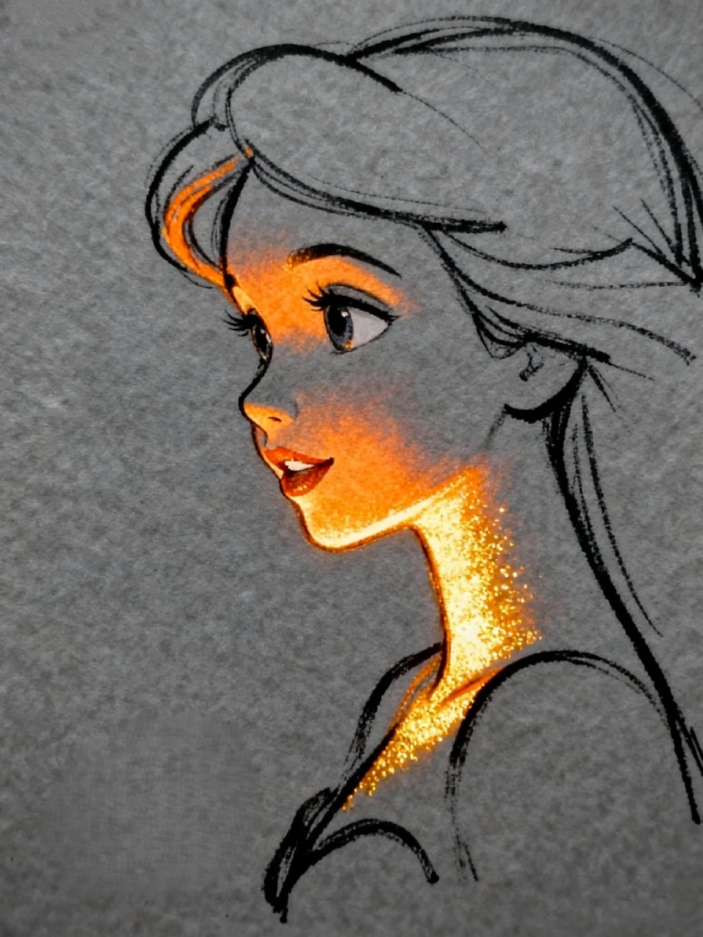 vẽ đẹp nàng tiên cá nghệ thuật