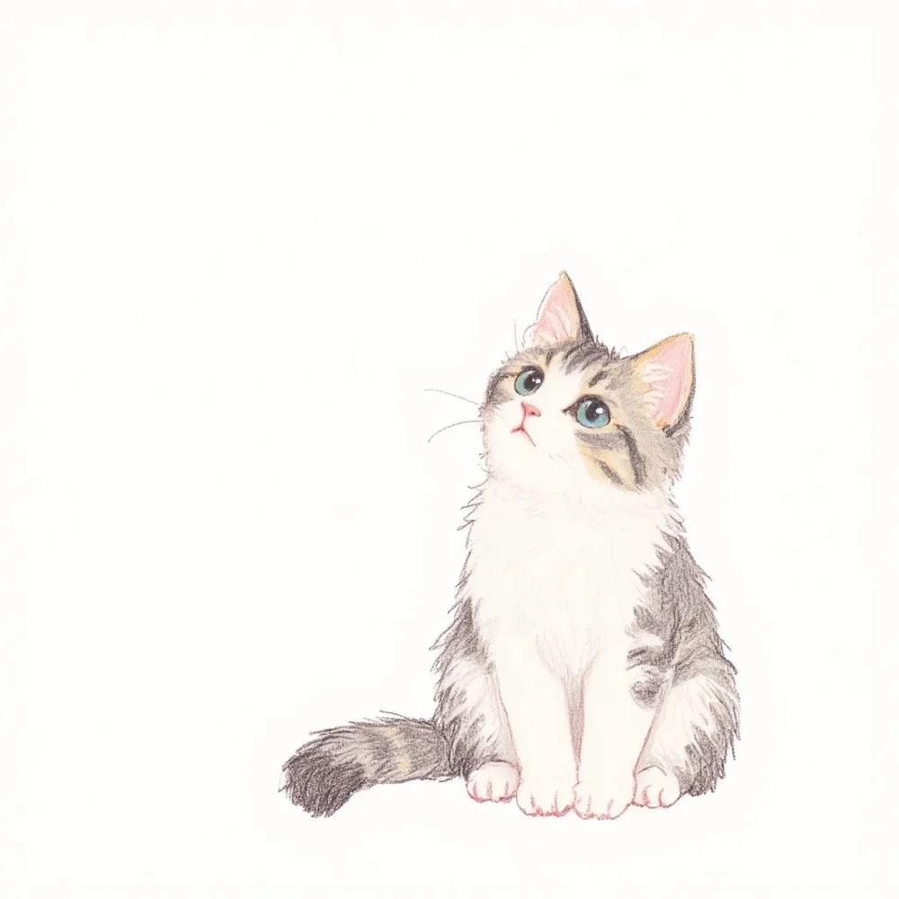 vẽ mèo anime dễ thương chibi