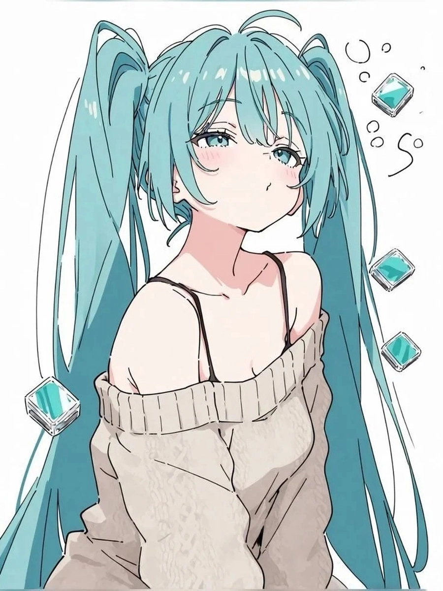 vẽ miku anime cho người học vẽ