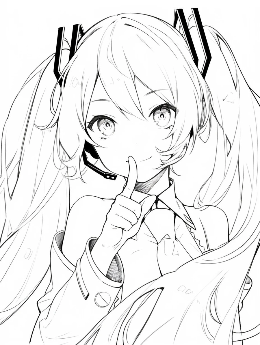 vẽ miku anime cho người mới