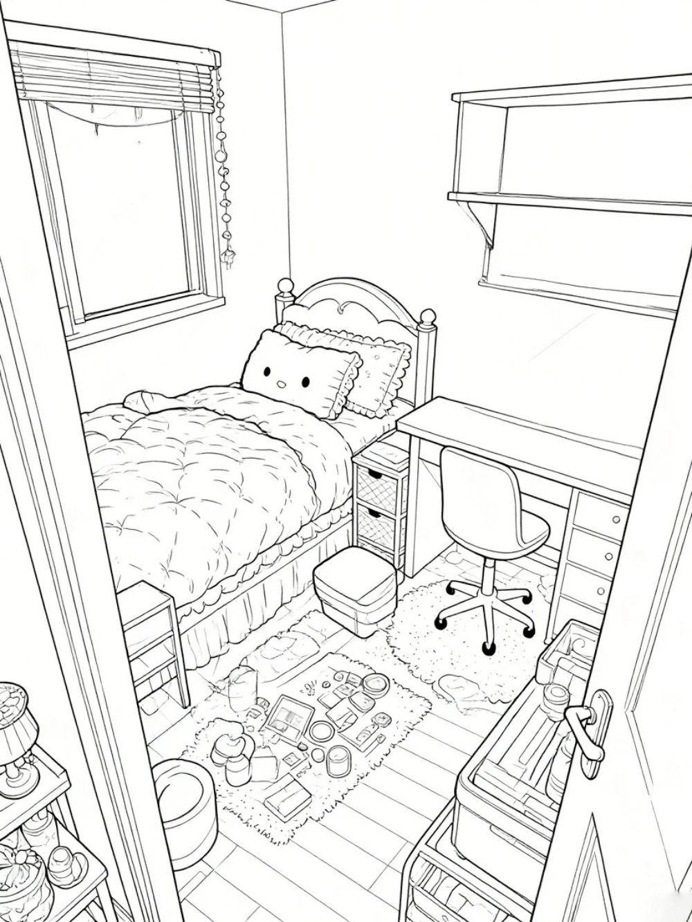 vẽ nhà anime phong cách Nhật