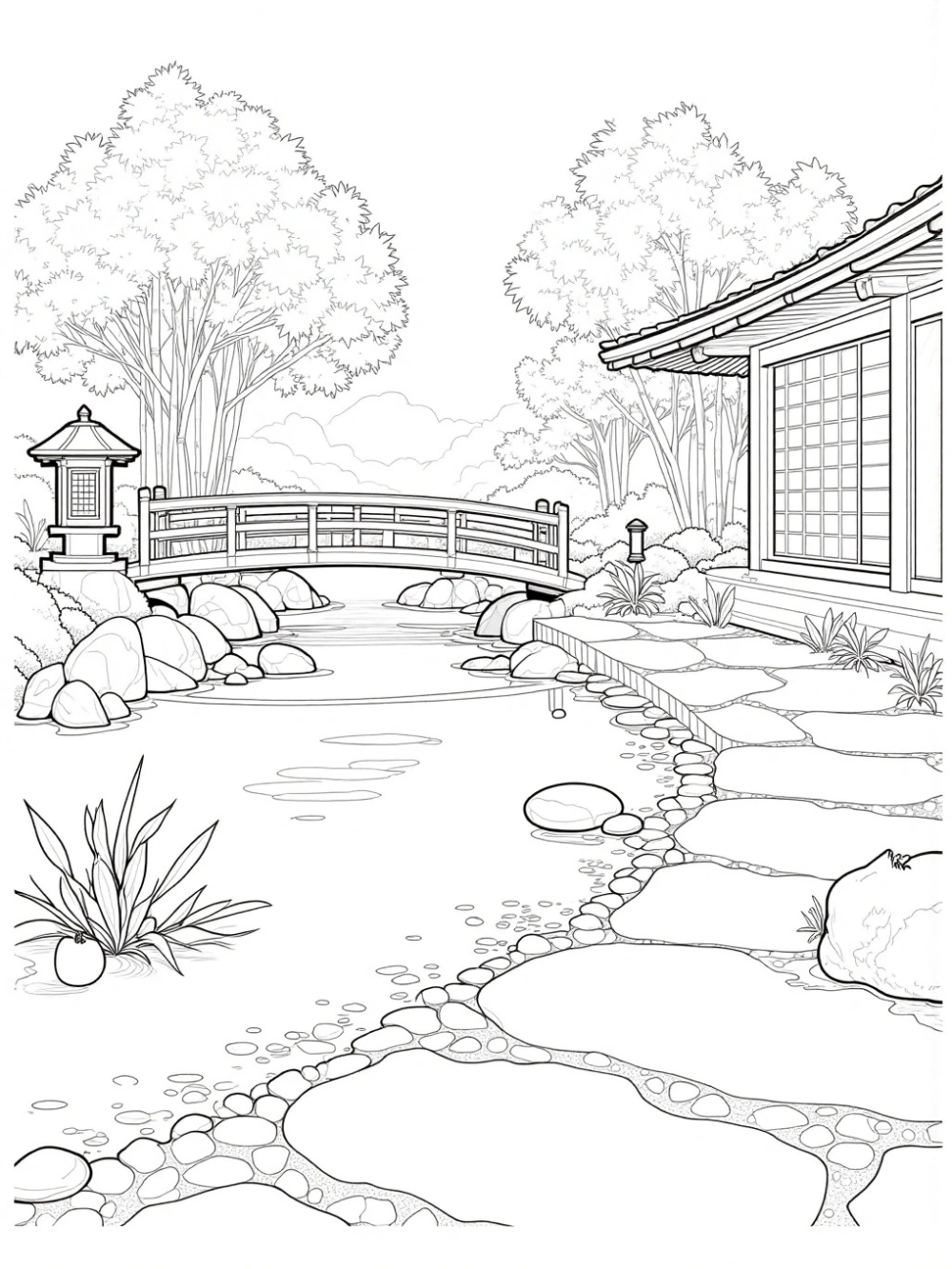 vẽ nhà anime phong cảnh