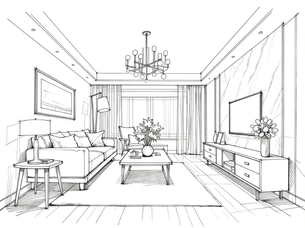 vẽ nhà trong anime không gian mở