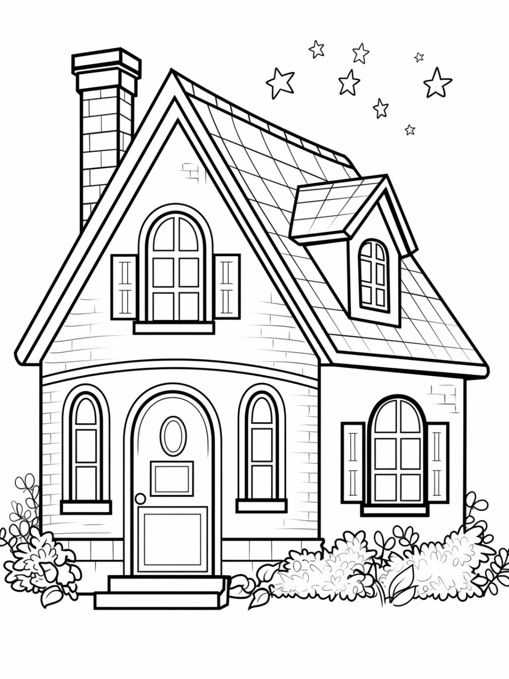 vẽ nhà trong anime nền trời