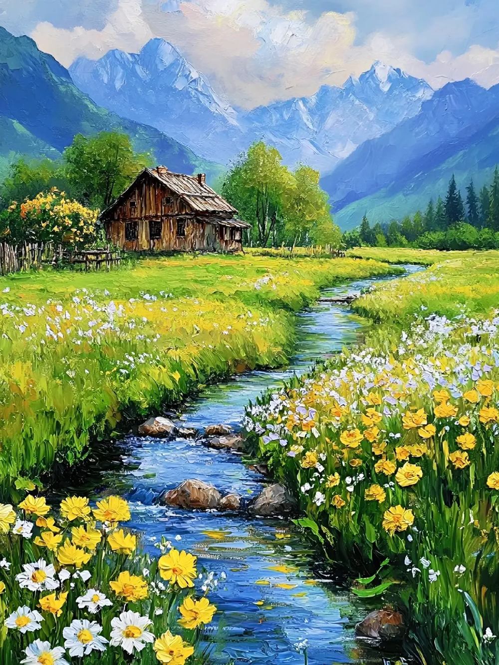 vẽ tranh phong cảnh anime đơn giản cho học sinh