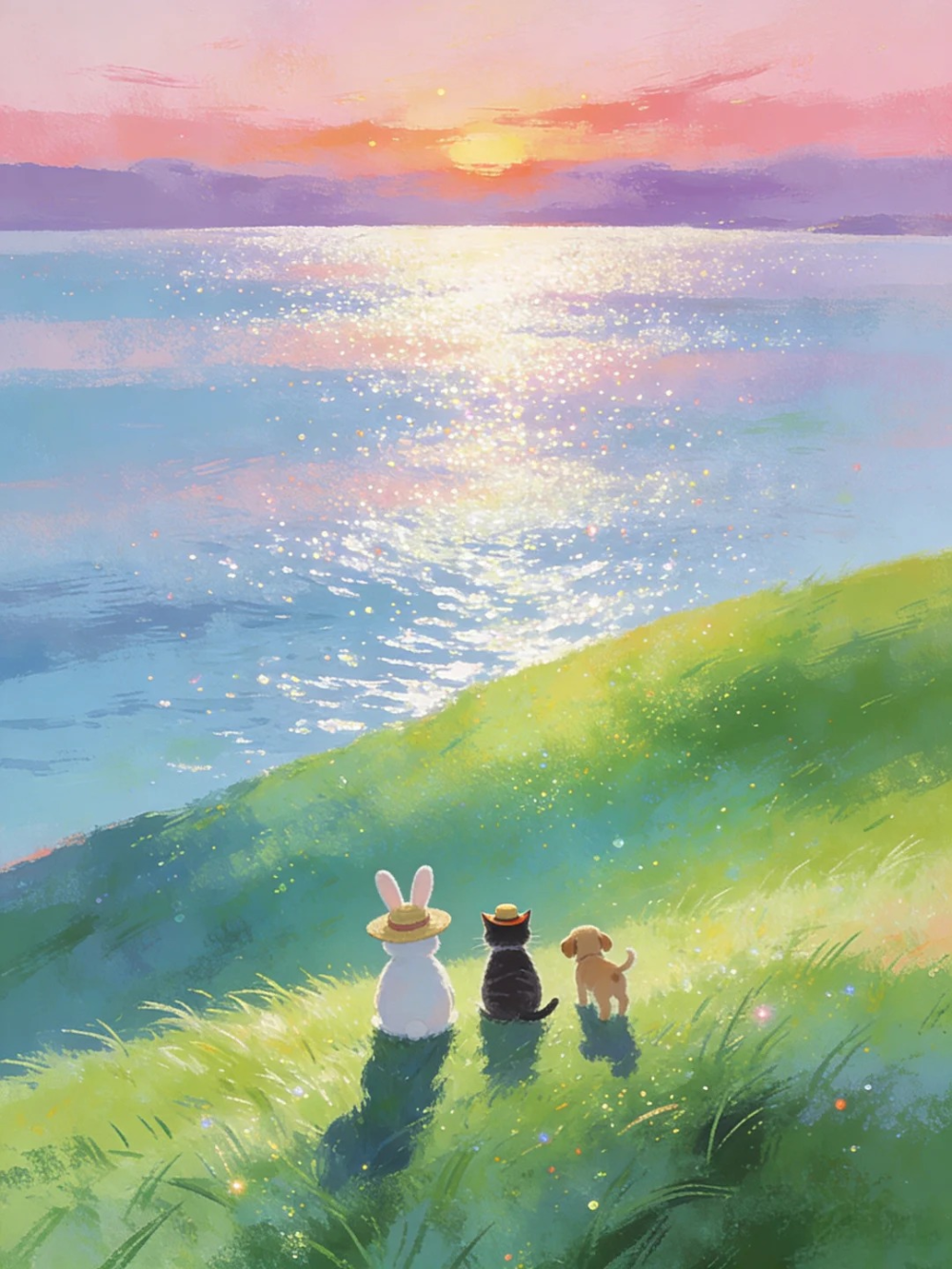 vẽ tranh phong cảnh anime đơn giản dễ học