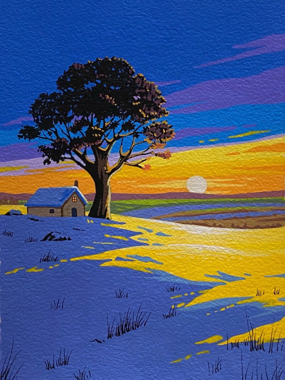 vẽ tranh phong cảnh nhật bản anime truyền thống