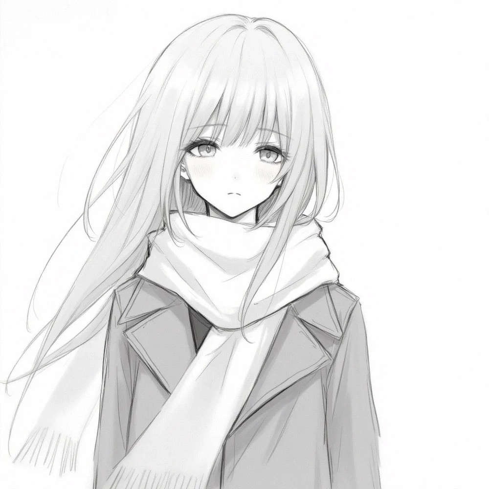 xám anime phong cách buồn