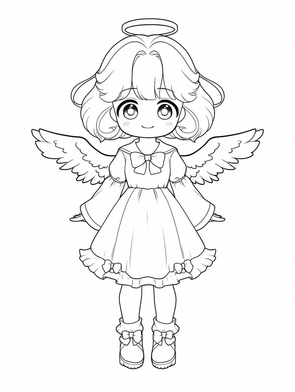 ý tưởng sáng tạo vẽ thiên thần anime độc đáo