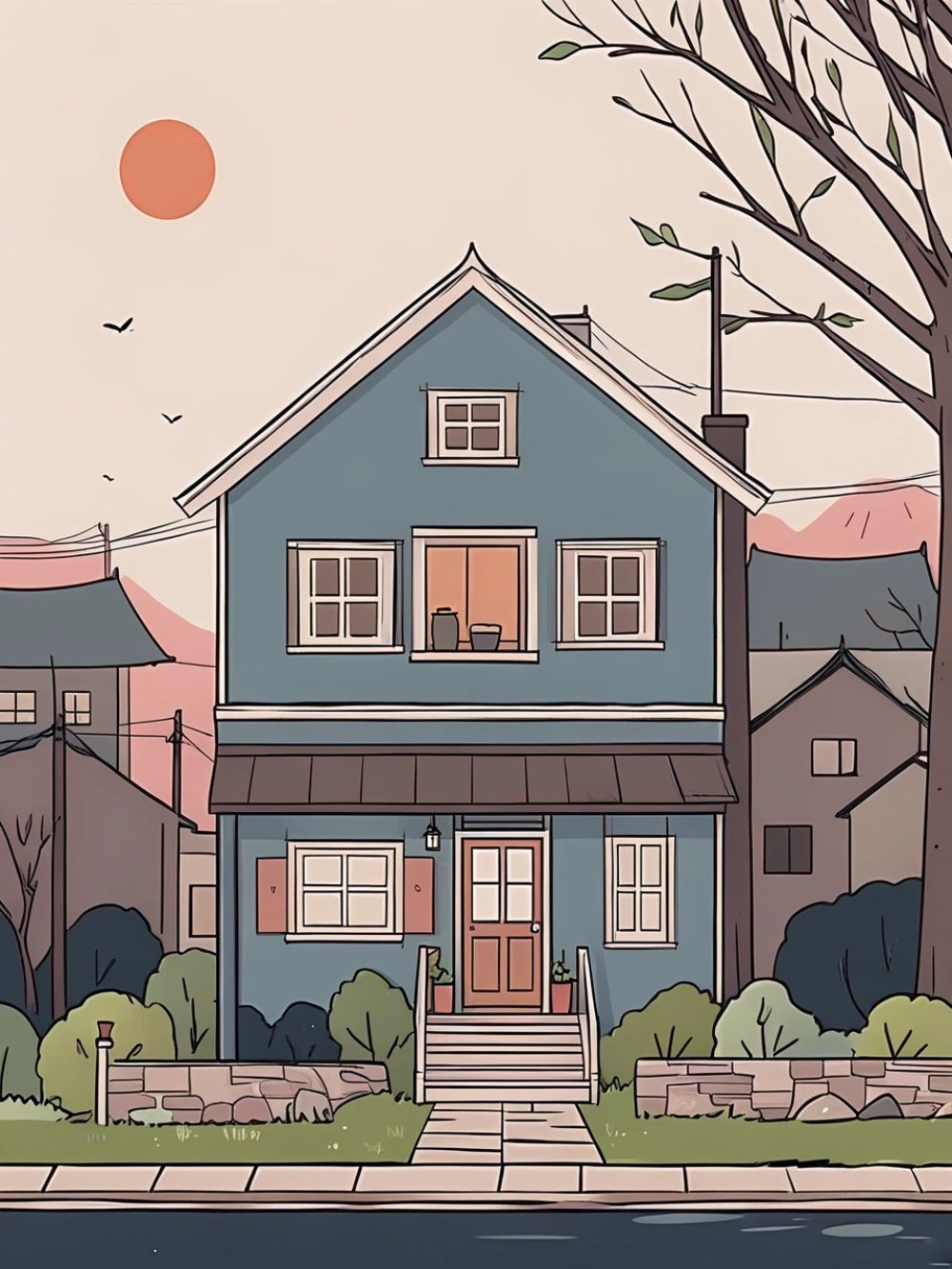 ý tưởng vẽ nhà anime đẹp