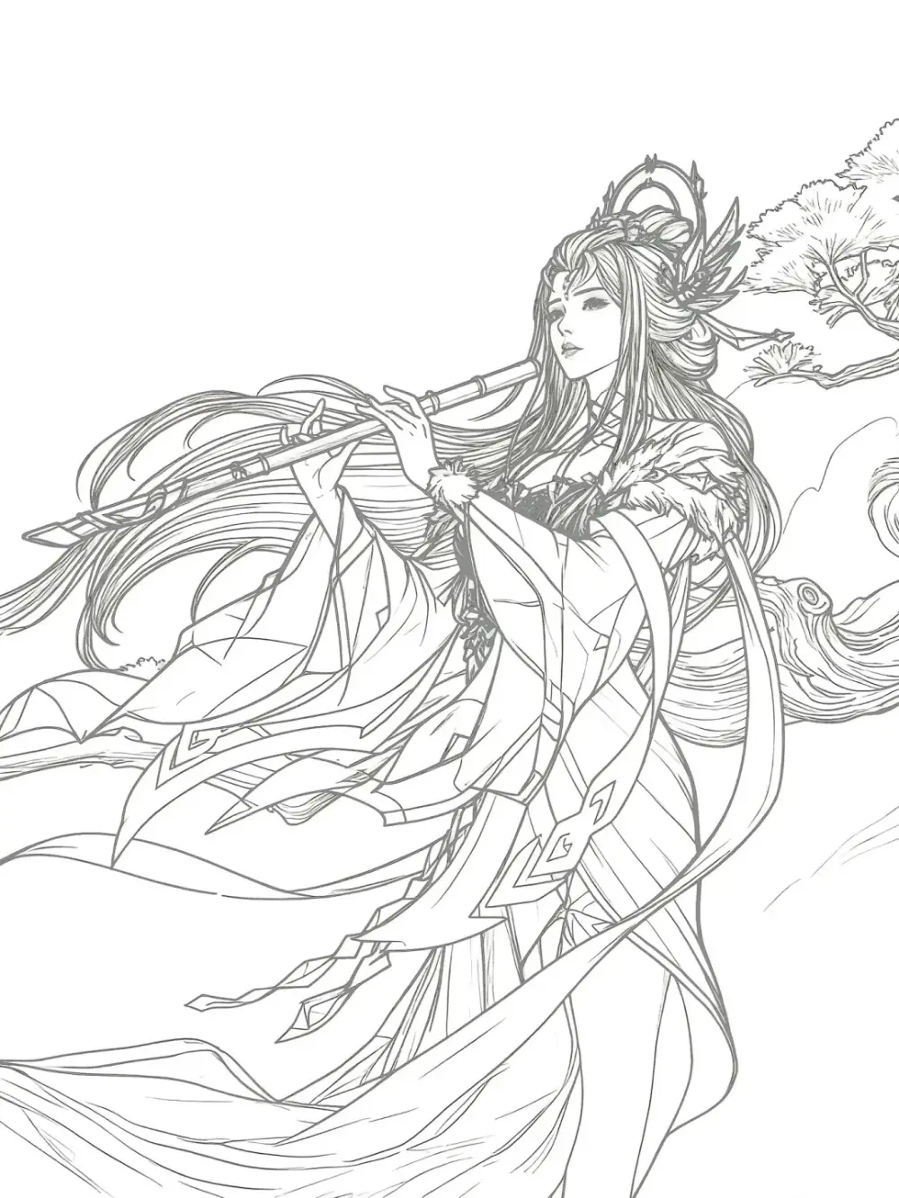 ý tưởng vẽ tranh anime cổ trang độc đáo